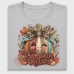 Pumpkin Kisses Glam DTF Transfer