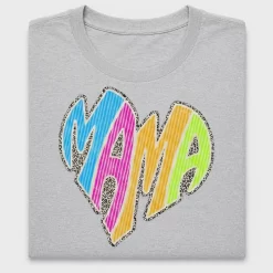 Colorful Mama Heart DTF Transfer