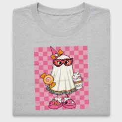 Retro Checkered Ghost DTF Transfer