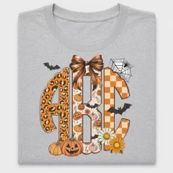 Preppy Halloween Monogram DTF Transfer