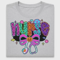 Neon Leopard Bow Halloween DTF Transfer