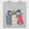 Patriotic Coquette Bow DTF Transfer