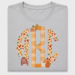 Fall Monogram Letter DTF Transfer