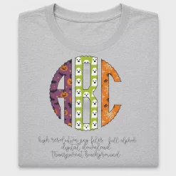 Halloween Trio Monogram DTF Transfer
