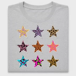 Leopard Star Pattern DTF Transfer