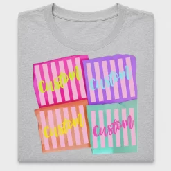 Custom Name Coquette Striped DTF Transfer