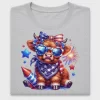 Patriotic Highland Cow DTF Transfer