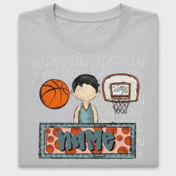 Basketball Boy Name Patch DTF Transfer