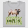 Watercolor Bull Gingham Name DTF Transfer