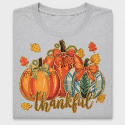Thankful Pumpkin Bow DTF Transfer