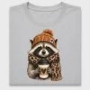 Cozy Raccoon Coffee DTF Transfer