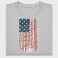 Shabby Chic American Flag DTF Transfer