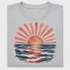 Retro Beach Sunset DTF Transfer