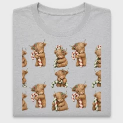 Christmas Highland Cow DTF Transfer