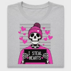 I Steal Hearts Skeleton DTF Transfer