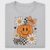 Retro Smiley Pumpkin DTF Transfer