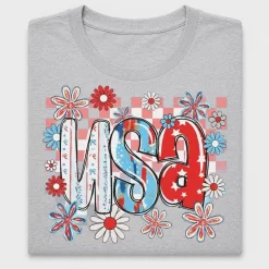 Coquette USA Floral DTF Transfer