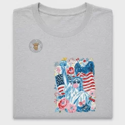 Patriotic Statue of Liberty DTF Transfer