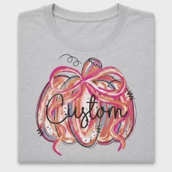 Watercolor Pumpkin Bow DTF Transfer