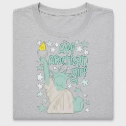 Statue of Liberty All American Girl DTF Transfer