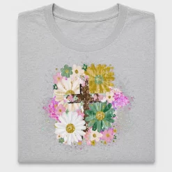 Floral Cross DTF Transfer