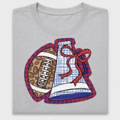 Football Megaphone DTF Transfer Design