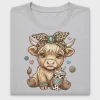 Highland Cow Leopard Bow DTF Transfer