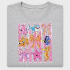 Ocean Creatures Rainbow Bows DTF Transfer