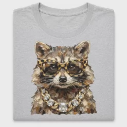Glam Raccoon DTF Transfer