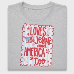 Loves Jesus and America DTF Transfer