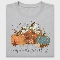 Grateful Thankful Blessed Pumpkin DTF Transfer