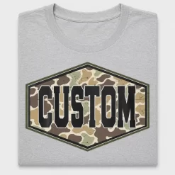 Custom Distressed Camo DTF Transfer