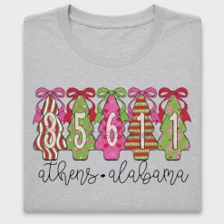 Personalized Christmas Tree Zip Code DTF Transfer