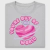 Retro Planet Heart You're Out This World DTF Transfer
