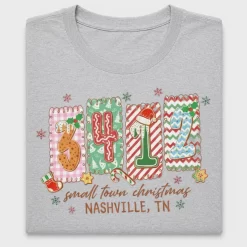 Gingerbread Zip Code Christmas DTF Transfer