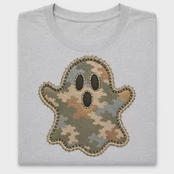 Camo Patchwork Ghost DTF Transfer