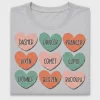 Retro Christmas Reindeer Hearts DTF Transfer