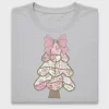 Floral Christmas Tree DTF Transfer