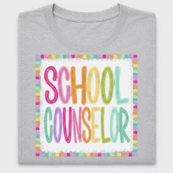 Colorful School Counselor DTF Transfer