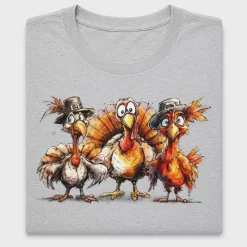Watercolor Turkeys Thanksgiving DTF Transfer