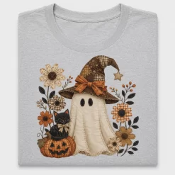 Witch Ghost Pumpkin Fall DTF Transfer