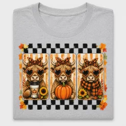 Fall Highland Cow DTF Transfer