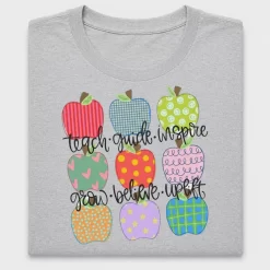 Teach Guide Inspire Apples DTF Transfer