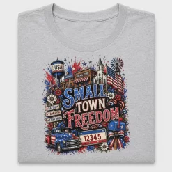 Small Town Freedom Custom ZIP Code DTF Transfer