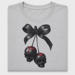 Gothic Cherry Skull DTF Transfer