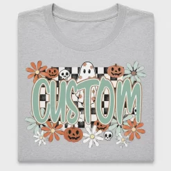 Retro Ghost Floral Halloween DTF Transfer