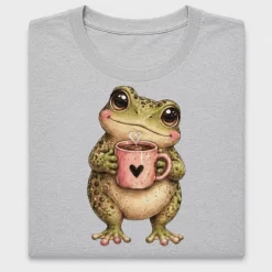 Cute Frog Coffee Mug DTF Transfer