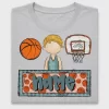 Basketball Boy Name Patch DTF Transfer