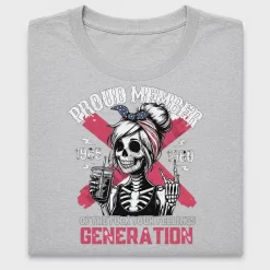 Proud Member Gen X Skull DTF Transfer