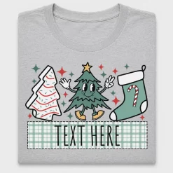 Retro Christmas Characters DTF Transfer